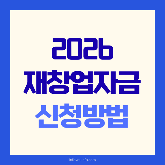 2026 재창업자금 신청방법