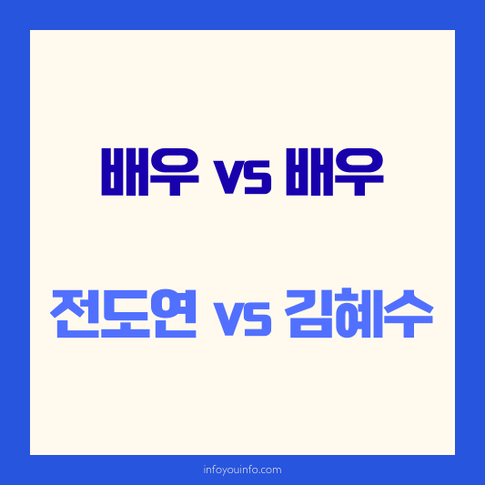 전도연vs김혜수