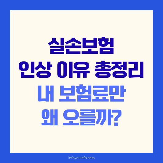 실손보험 인상 이유 총정리｜내 보험료만 왜 오를까