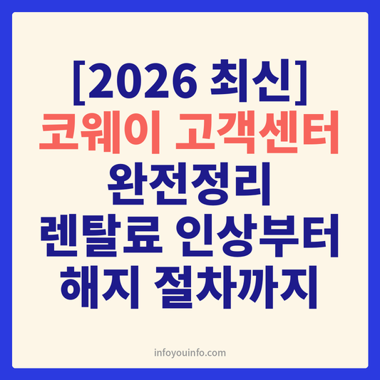 코웨이고객센터