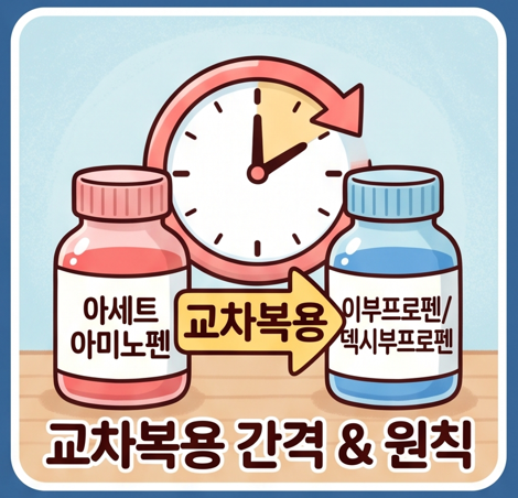 [참고용] 아기 해열제 체중별 용량 계산법과 교차복용 스케줄 정리